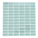 1 x 2-Inch Sky Blue Glow In The Dark Recycled Glass Tile