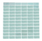 1 x 2-Inch Sky Blue Glow In The Dark Recycled Glass Tile
