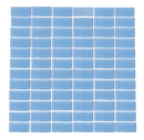 1 x 2-Inch Turquoise Blue Glow In The Dark Recycled Glass Tile