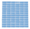 1 x 2-Inch Turquoise Blue Glow In The Dark Recycled Glass Tile