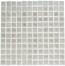 Iridescent White Raised Disc Recycled Glass Tile