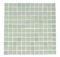 1 Inch Iridescent White Glow in the Dark Recycled Glass Tile - Glow Green