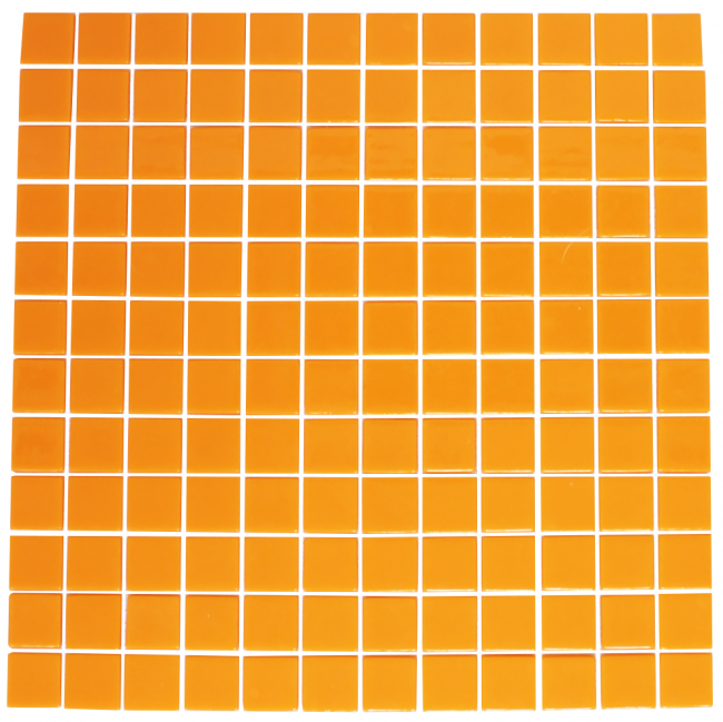 Tangarine Orange Recycled Glass Tile