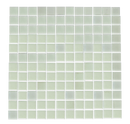 1 Inch Iridescent White Glow in the Dark Recycled Glass Tile - Glow Blue