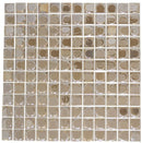 Iridescent Coffee Raised Disc Recycled Glass Tile
