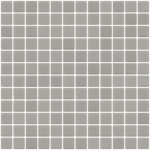 1 Inch Light Gray Recycled Glass Tile