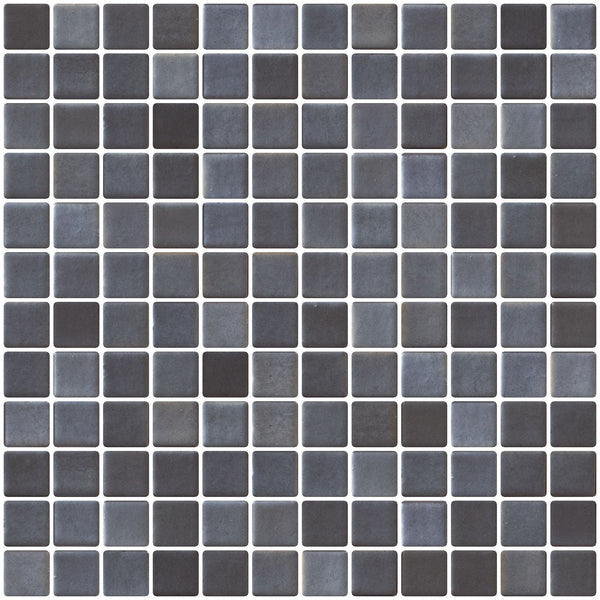 1 Inch Faux Stainless Steel Gray Recycled Glass Tile