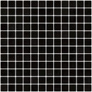 1 Inch Black Recycled Glass Tile