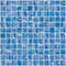 1 Inch Atmospheric Blue Textured Recycled Glass Tile