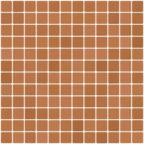 1 Inch Camel Brown Recycled Glass Tile