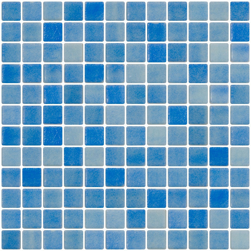 1 Inch Medium Cobalt Blue Recycled Glass Tile